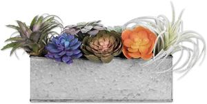 Juego de 4 macetas de forma rectangular para decoración, artículo de diseño de Material galvanizado, tamaño y color personalizado - Product Image 4