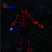 Costume LED Robot WL-0239, vêtements de rave d'Halloween, costumes LED Ironman, vêtements lumineux, costumes Ironman pour la télévision et le cinéma