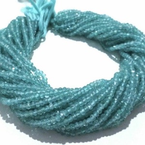 Apatita azul Natural facetado Rondelle venta al por mayor de perlas sueltas de piedras preciosas Strand para ajuste de la joyería tienda del fabricante - Product Image 2