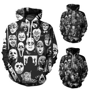 Sudadera con capucha para hombre y mujer, con estampado 3D de Horror y Halloween, ropa para parte superior masculina - Product Image 5