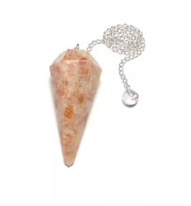 Pendule d'aventurine jaune cône à facettes pendule de radiesthésie pour la guérison Reiki pendules de pierres précieuses en cristal en gros à vendre - Product Image 3