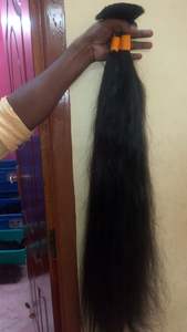 Pelo humano liso a granel sin procesar, pelo indio sin procesar, pelo virgen, cutícula, alignhair, precio al por mayor - Product Image 4