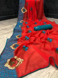 Sarong — blouse en soie indienne pour femmes, chemisier banglori, à bas prix, nouvelle collection 2020 - Product Image 2