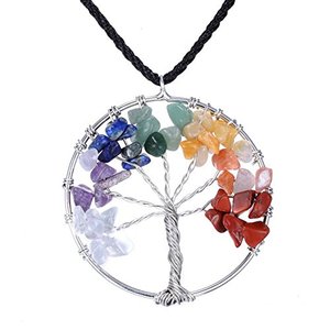 7จักระต้นไม้แห่งชีวิตลวดห่อจี้: ขายส่งลวดห่อจี้/ลวดอัญมณีห่อจี้ - Product Image 1