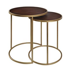 Mesa auxiliar de Metal con revestimiento de polvo dorado de estilo moderno hecha a mano de calidad superior, mesa central de lujo personalizada para sala de estar, venta al por mayor - Product Image 3