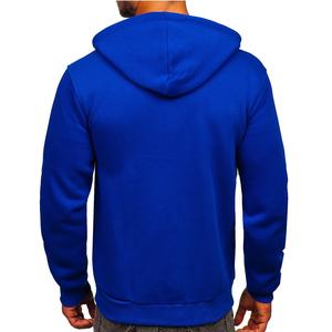 เสื้อฮู้ดผ้าฝ้ายแบบสวมหัวสำหรับผู้ชายเสื้อสเวตเตอร์ไม่มีลายพิมพ์ดิจิตอล - Product Image 4