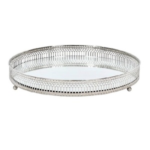 Decorative Rectangle Shape Gold Color <b>Mirror</b> <b>Tray</b> High Quality Home Decoration New Style Serving <b>Tray</b> Kitchenware - Product Image 4