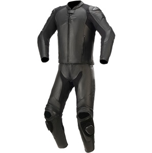 Combinaison de moto noir jais combinaison de moto en cuir combinaison de course moto de course vêtements en cuir conceptions personnalisées - Product Image 1