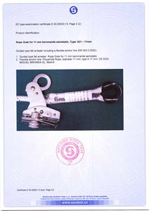 621-11 CE EN353-2 Sujetador de Cuerda de Acero Galvanizado para Cuerdas de 11-12 mm - Product Image 5