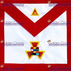 Masonic Royal Arch RAM Past Sumo Sacerdote PHP Delantal Bordado a mano | Masonic Regalia Delantal Proveedor - Product Image 3