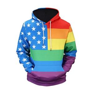 América bandera Arco Iris Lgbt orgullo moda Jersey sudadera Unisex con capucha - Product Image 2