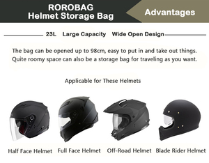 Sacoches de selle arrière de moto en PVC noir 23L, durables, imperméables, antivol, tendance, accessoire pour casque, directement de l'usine - Product Image 4