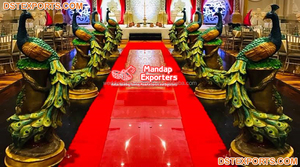 Décoration d'entrée de cérémonie de mariage indienne traditionnelle en fibre de verre, classique, durable, décoration de fête de mariage, taille personnalisée - Product Image 4