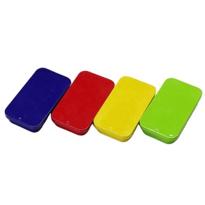 <span class=keywords><strong>Vendita</strong></span> calda piccoli contenitori di imballaggio cosmetico scatole di latta scorrevoli/scatole di balsamo per le labbra/scatola di latta natale - Product Image 4