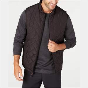 Chaleco de algodón ultraligero personalizado para hombre, chaqueta acolchada sin mangas con cuello levantado cálido para invierno - Product Image 6