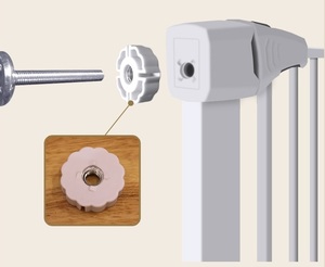 Cổng chắn trẻ em chắc chắn, bán chạy, bền, nhẹ, cấu trúc vững chắc, thích hợp cho sân hiên, phổ biến, nhiều kích cỡ, có thể kéo dài và tự khóa - Product Image 5