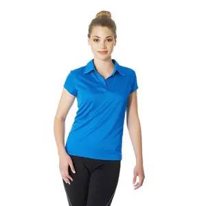 Street Wear Women Golf Polo T Shirt Pure Cotton Pique Made Custom Design and Logo with OEM