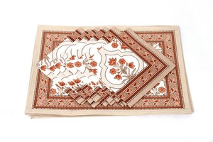 New Arrival Handprinted Cotton Napkins Set Met Set Home Decor Textiles Table Mat Napkins - Product Image 3