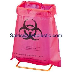 ถุงขยะทางการแพทย์สีแดงถุงใส่ขยะทางการแพทย์อันตรายทางชีวภาพพลาสติก - Product Image 1