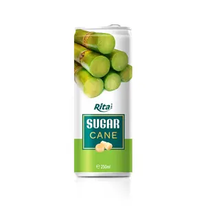 Boisson gazeuse de marque Rita 250 ml jus de canne à sucre en conserve boisson aluminium canne à sucre presse-agrumes jus de fruits naturel Oem 6% Brix
