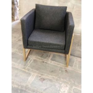 ชุดโซฟากรอบผ้าโลหะสำหรับตกแต่งเฟอร์นิเจอร์ในบ้านสำหรับห้องนั่งเล่นโรงแรมอินเดียโกดังสินค้าขายส่ง - Product Image 1