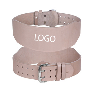 Lightweight High Quality Pure Cowhide Leather 4 Inch Weightlifting Belt for Gym Workout Gym Accessories Leather Belt - Product Image 3