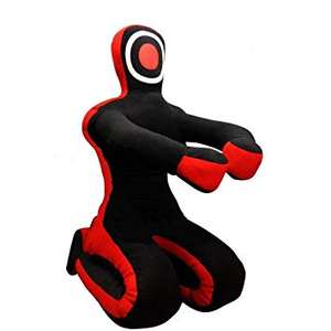 MMA Grappling Dummy Punch Bag Custom Made pour BJJ & Judo Training Canvas & PU Leather Black/Red 59 "Size - Product Image 6