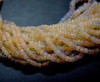 Opale d'Éthiopie Welo Multi-Fire, perles de pierres précieuses en vrac, 3mm-7mm, certifiées par un tiers, qualité exceptionnelle, forme rondelle naturelle unie