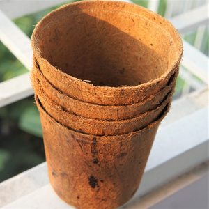 Petit pot de fleur en vrac-pot de fibre de coco Biodagradeble-pot de tourbe naturelle 100% pour gadern biologique - Product Image 6