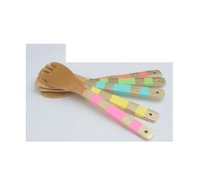 Cuillère à manche en bois et de cuillère, pour taille personnalisée et fourchette pour la salade, pour utilisation de ustensiles de fête 1 pièce - Product Image 5