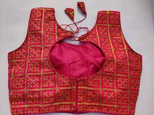 Ropa de boda de diseñador Nuevo diseñador Espejo real e hilo trabajado Phantom Silk Party Wear Colección de blusas listas para usar - Product Image 4