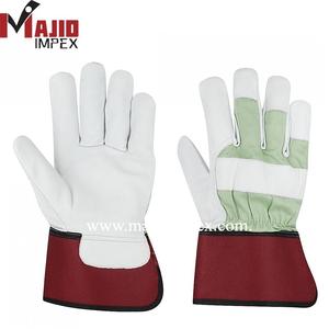 Guantes de Seguridad Laboral de Cuero Vacuno, Guantes Industriales de la Mejor Calidad, Majid Impex Mi-6010, Color y Logotipo Personalizables, 14 Pulgadas - Product Image 2