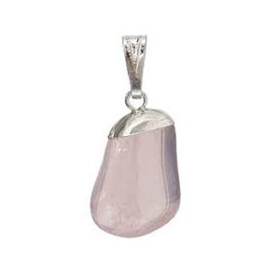 High quality <b>rose</b> <b>quartz</b> Wire Wrapped Pendant Classic Style <b>Quartz</b> Crystal Tumbled Pebble Gemstone Necklace Healing Stone - Product Image 5