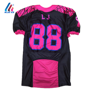 Camiseta de Fútbol Americano Personalizada al por Mayor para Adultos, de Alta Calidad, Unisex, de Poliéster/Algodón, Transpirable, Talla Grande, de Secado Rápido - Product Image 4