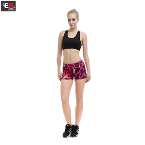 Hot Yoga Workout <b>Shorts</b> Breathable Printed Gym Fitness Athletic Running <b>Shorts</b> with Elastic High Waist Plus Size Casual Style - Product Image 3