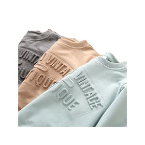 Sudadera personalizada para hombre, de alta calidad, 100% algodón, con cuello redondo, de gran tamaño, Lisa - Product Image 4