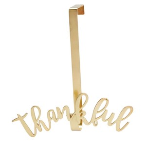 Fancy <b>Wreath</b> Hanger New Collection <b>Decoration</b> Metal Over the Door Single Hook Ornament Black Christmas Hanging - Product Image 6