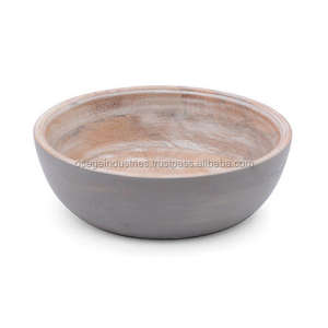 NOUVEAU DESIGN DÉCORATIF à la maison MEILLEUR VENTE EN MÉTAL EN BOIS RÉSINE BOL USTENSILES DE CUISINE DÉCORATION DE TABLE EN BOIS DE CONCEPTION PERSONNALISÉE BOL - Product Image 6