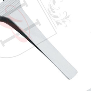 Pince à sourcils à bout incliné en acier inoxydable, pince à épiler, couleurs satinées, robuste, en acier inoxydable, haute qualité, 1 pièce - Product Image 4