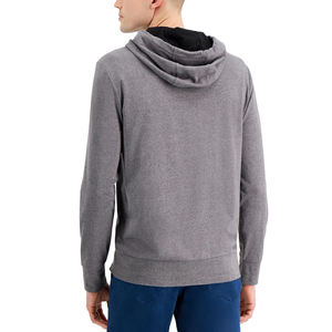 Haute qualité hommes pull à capuche personnalisé respirant hommes sweats à capuche 100% coton polaire sweat - Product Image 6
