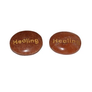 Compre piedra grabada curativa de Aventurina de melocotón | Obtenga Colgante de Piedra curativa grabada curativa de Aventurina de melocotón - Product Image 1