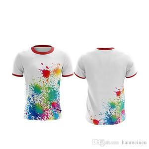 Sublimation Printed Polyester/Cotton Jersey Short Sleeve Casual T-Shirt for <b>Men</b> OEM Service 180g Breathable - Product Image 3
