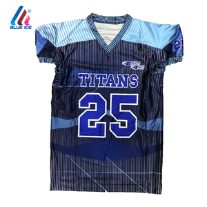 Maillot de football américain entièrement sublimé, nom d'équipe personnalisé, haute qualité, unisexe, coton, manches longues - Product Image 3