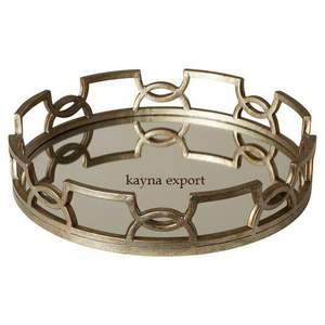 Bandeja de espejo decorativa de forma cuadrada de lujo para decoración de hotel y restaurante en casa, regalo para boda y fiesta, bandeja de espejo - Product Image 3