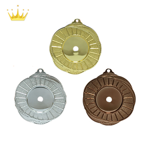 Medalla artesanal de plástico ABS Diseño circular ovalado para deportes escolares y eventos de competición general - Product Image 1