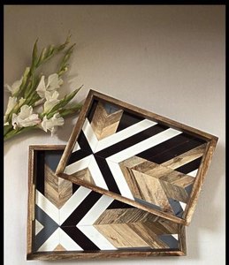 Plateaux de service en bois écologiques Sheeri Handicrafts avec finition polie et motif de fruits - Fabricant en Inde, prix bas - Product Image 6