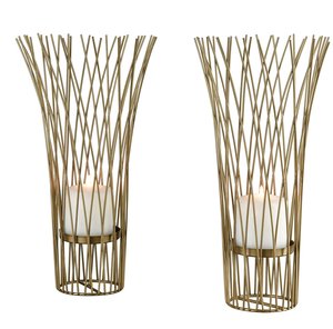 Best Quality Decorated Metal Wire <b>Black</b> Colored Finishing Handmade T Light Candle Holder Stand With <b>Set</b> Of 3 Different Sizes - Product Image 6