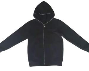 Sudadera gruesa con cremallera para hombre, prenda deportiva de talla grande con cremallera y cremallera, de Color sólido, en blanco, de alta calidad, venta al por mayor - Product Image 1