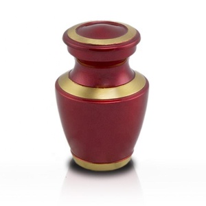 Urnas de recuerdo de cremación de Metal de alta calidad personalizadas con precio al por mayor, urna funeraria, recuerdo de entierro para cenizas con caja de terciopelo - Product Image 6