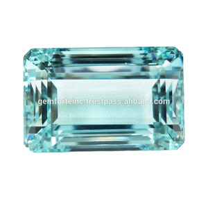 Piedra Preciosa Suelta Rectangular de Aguamarina Natural de 5x4 mm, Corte Facetado de Alta Calidad, Piedra de Nacimiento de Marzo, Joyería DIY, Aguamarina - Product Image 2